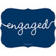 Navy Together Forever Engagement Invitations Image 2 of 5